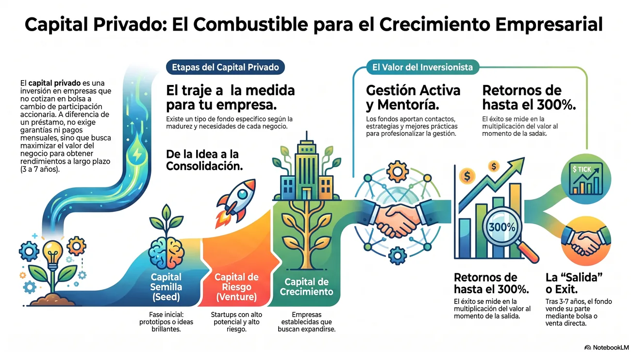 Infografía: Capital privado: el combustible para el crecimiento empresarial